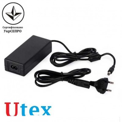 Блок питания UTEX 3048SH-DM (импульсный, 12В, 5А; входное напряжение 100..240В, выходное напряжение DC 12В, выходной ток 5А, в пластиковом исполненни с шнуром и вилкой) 