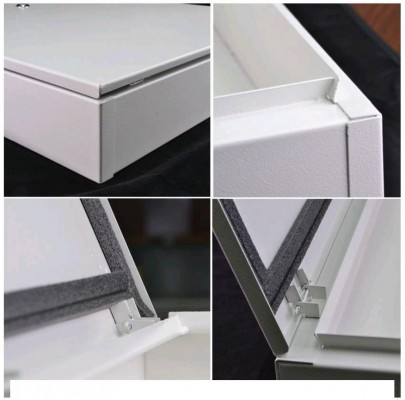 Бокс металлический BM-NG накалдной, герметичный Габариты: 500x500x100 мм 