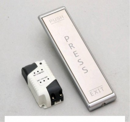 Кнопка выхода U-tex R40 механическая, беспроводная 433Mhz (NO/NC/COM with LED Light) 