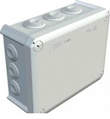 Распред. коробка OBO T160 (Германия) 190x150x77 IP66 мм, IP66 (c вводом)