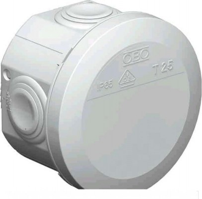 Распред. коробка OBO T25 (Германия) O80x51 мм, IP65