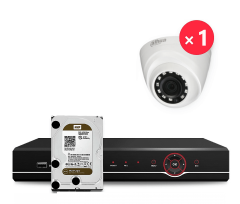 Комплект видеонаблюдения Dahua 1 Камера 1080p (2 MP)