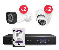 Комплект видеонаблюдения Dahua 4 Камеры 720p (1 MP)