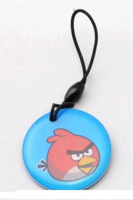 Перезаписываемый ключ-заготовка T5577 125kHz. "Ангри Бердс". Подходит для копирования брелков/карт EM-Marine, HID Prox, Vizit, Cyfral 