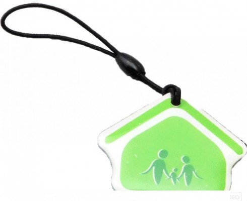 Перезаписываемый ключ-заготовка T5577 125kHz. "Домик". Подходит для копирования брелков/карт EM-Marine, HID Prox, Vizit, Cyfral 