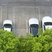 За парковочным местом